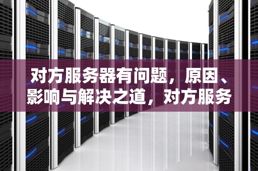 对方服务器有问题，原因、影响与解决之道，对方服务器有问题怎么办