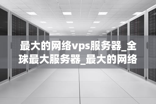最大的网络vps服务器_全球最大服务器_最大的网络VPS服务器：引领互联网新时代