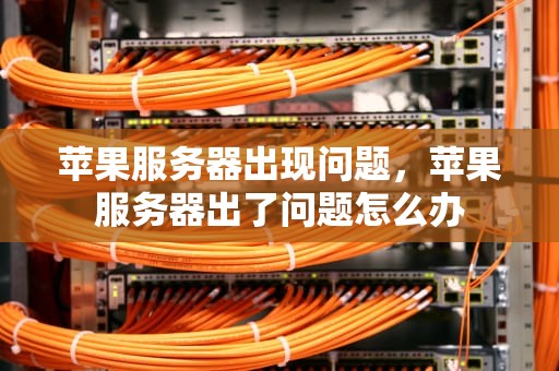 苹果服务器出现问题，苹果服务器出了问题怎么办