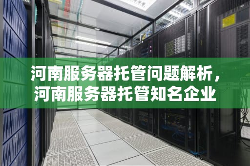 河南服务器托管问题解析，河南服务器托管知名企业