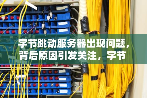 字节跳动服务器出现问题，背后原因引发关注，字节 服务器