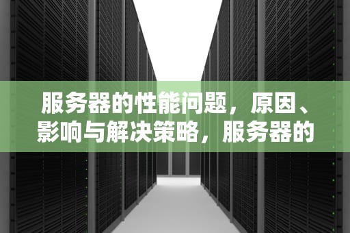 服务器的性能问题，原因、影响与解决策略，服务器的性能问题有哪些