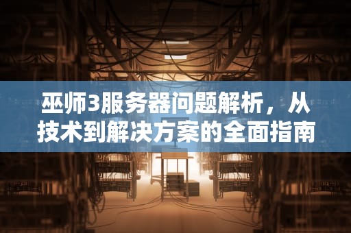 巫师3服务器问题解析，从技术到解决方案的全面指南，巫师3服务器问题怎么解决