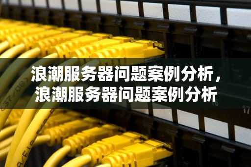 浪潮服务器问题案例分析，浪潮服务器问题案例分析