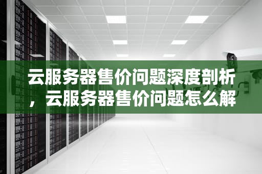 云服务器售价问题深度剖析，云服务器售价问题怎么解决