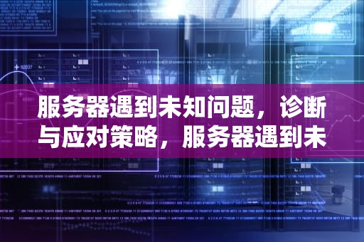 服务器遇到未知问题，诊断与应对策略，服务器遇到未知问题怎么解决