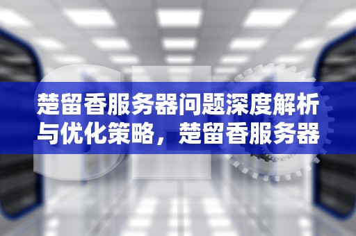楚留香服务器问题深度解析与优化策略，楚留香服务器问题大吗