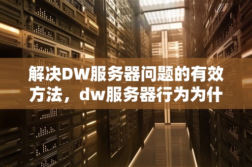 解决DW服务器问题的有效方法，dw服务器行为为什么用不了