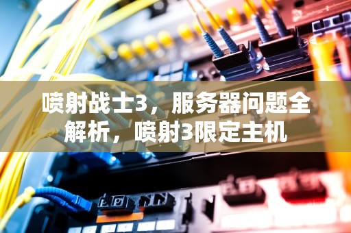 喷射战士3，服务器问题全解析，喷射3限定主机