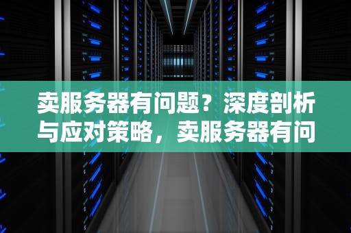 卖服务器有问题？深度剖析与应对策略，卖服务器有问题怎么投诉