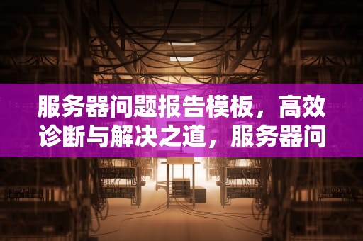 服务器问题报告模板，高效诊断与解决之道，服务器问题报告模板怎么写