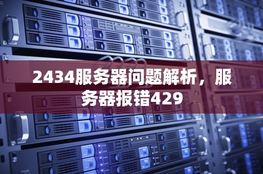 2434服务器问题解析，服务器报错429
