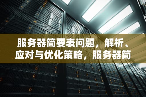 服务器简要表问题，解析、应对与优化策略，服务器简要表问题有哪些
