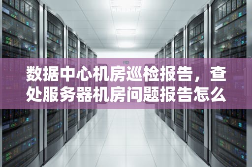 数据中心机房巡检报告，查处服务器机房问题报告怎么写