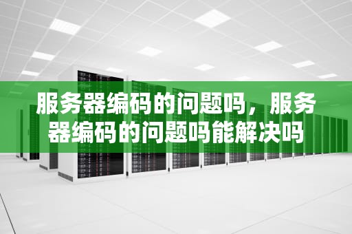服务器编码的问题吗，服务器编码的问题吗能解决吗