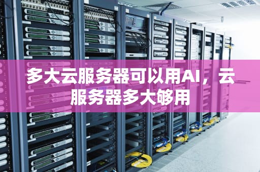 多大云服务器可以用AI，云服务器多大够用