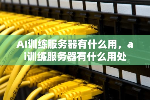 AI训练服务器有什么用，ai训练服务器有什么用处