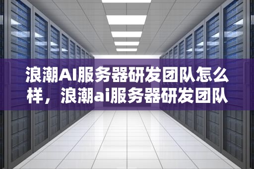 浪潮AI服务器研发团队怎么样，浪潮ai服务器研发团队怎么样啊