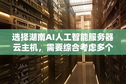 选择湖南AI人工智能服务器云主机，需要综合考虑多个因素，包括机房选址、处理器选型、带宽需求和数据安全等。以下是一些具体的建议，湖南ai人工智能服务器云主机是什么