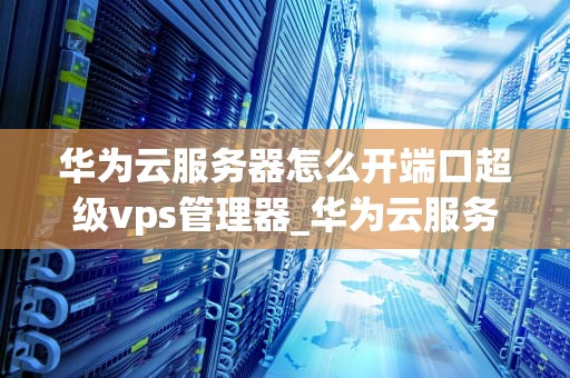 华为云服务器怎么开端口超级vps管理器_华为云服务器怎么开放端口_华为云服务器如何开启端口与超级VPS管理器