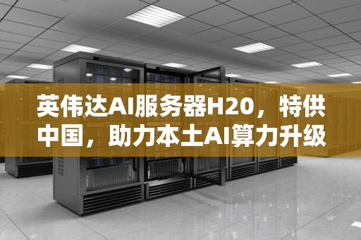 英伟达AI服务器H20，特供中国，助力本土AI算力升级，英伟达a100服务器