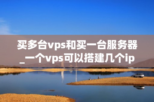 买多台vps和买一台服务器_一个vps可以搭建几个ip_多台VPS与一台服务器的选择：一场性能与成本的权衡