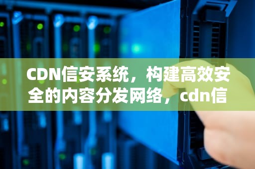 CDN信安系统，构建高效安全的内容分发网络，cdn信安系统多少钱