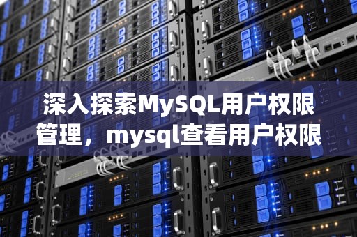 深入探索MySQL用户权限管理，mysql查看用户权限的语句