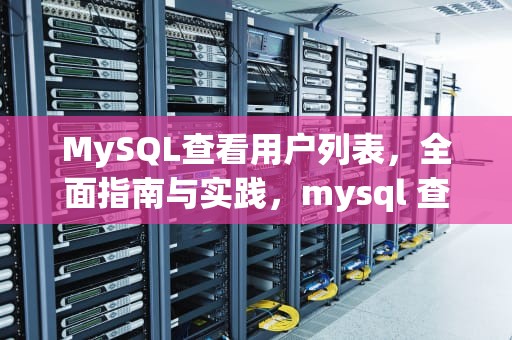 MySQL查看用户列表，全面指南与实践，mysql 查看用户表