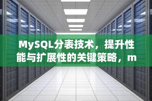 MySQL分表技术，提升性能与扩展性的关键策略，mysql分表的3种方法