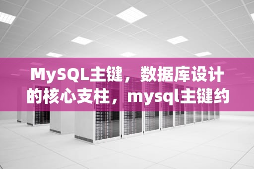 MySQL主键，数据库设计的核心支柱，mysql主键约束怎么写