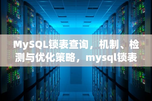 MySQL锁表查询，机制、检测与优化策略，mysql锁表查询和解锁