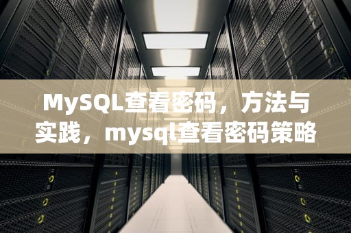 MySQL查看密码，方法与实践，mysql查看密码策略