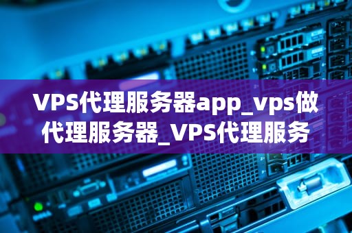 VPS代理服务器app_vps做代理服务器_VPS代理服务器app的全面解析