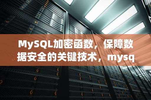 MySQL加密函数，保障数据安全的关键技术，mysql加密函数怎么用