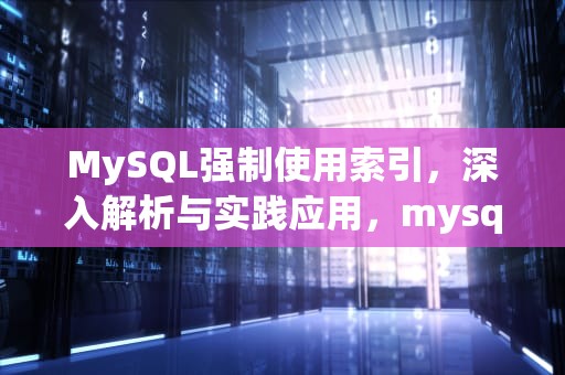MySQL强制使用索引，深入解析与实践应用，mysql强制索引有什么坏处
