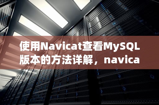 使用Navicat查看MySQL版本的方法详解，navicat查看数据库版本