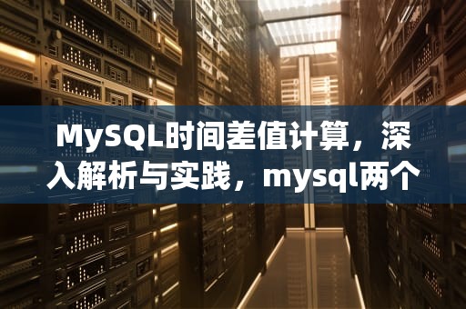 MySQL时间差值计算，深入解析与实践，mysql两个时间的差值秒数