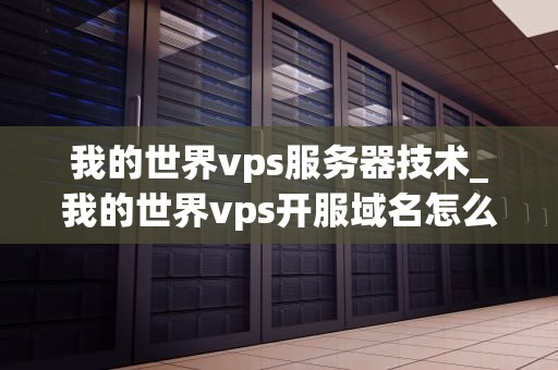 我的世界vps服务器技术_我的世界vps开服域名怎么用_我的世界VPS服务器技术深度剖析
