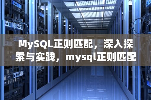 MySQL正则匹配，深入探索与实践，mysql正则匹配中文