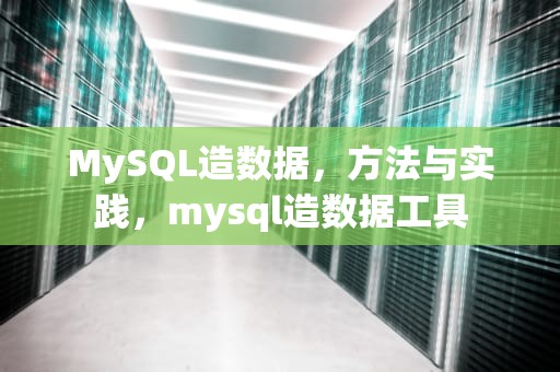 MySQL造数据，方法与实践，mysql造数据工具