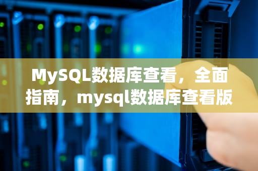 MySQL数据库查看，全面指南，mysql数据库查看版本命令