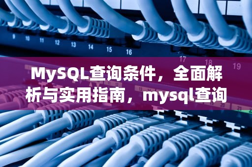 MySQL查询条件，全面解析与实用指南，mysql查询条件忽略大小写