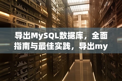 导出MySQL数据库，全面指南与最佳实践，导出mysql数据库文件