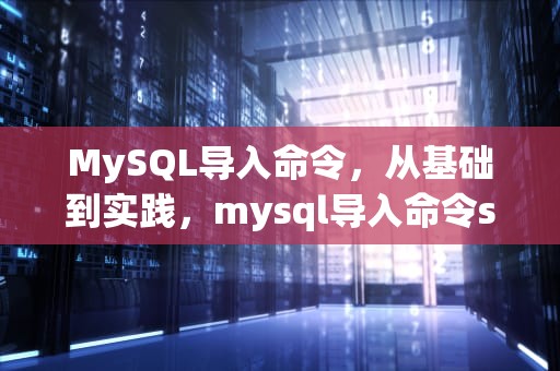 MySQL导入命令，从基础到实践，mysql导入命令source