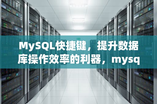MySQL快捷键，提升数据库操作效率的利器，mysql快捷键运行