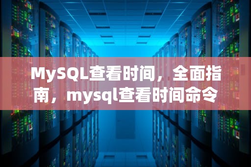 MySQL查看时间，全面指南，mysql查看时间命令