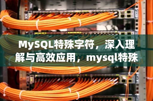 MySQL特殊字符，深入理解与高效应用，mysql特殊字符转义