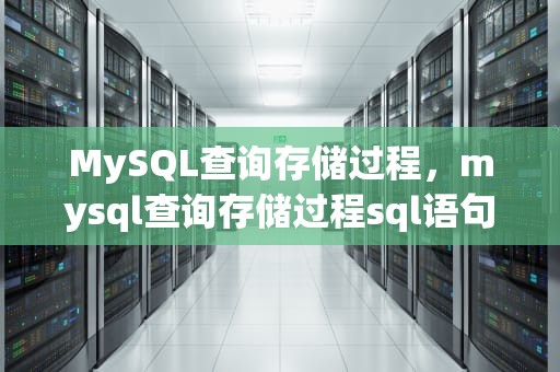 MySQL查询存储过程，mysql查询存储过程sql语句