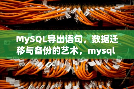 MySQL导出语句，数据迁移与备份的艺术，mysql 导出语句